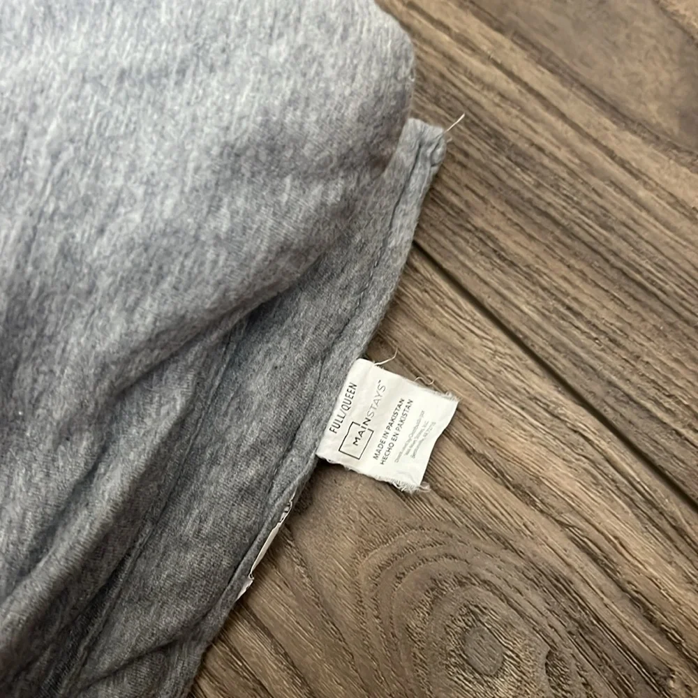 Gray Plush Comforter